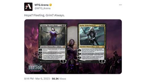 Twitter page for magic arena